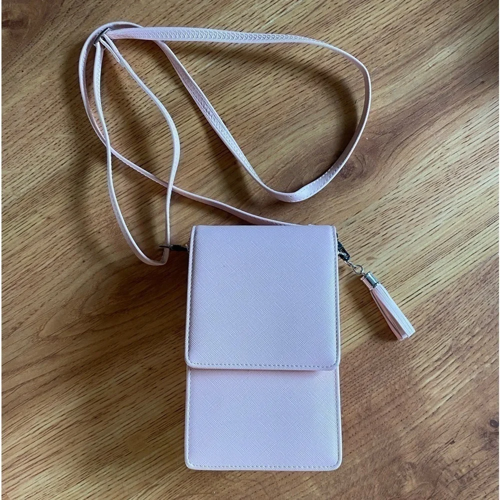 Pink Crossbody Cell Phone Purse